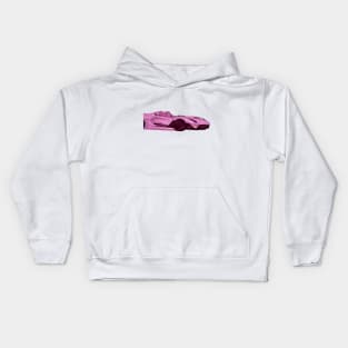 pink car Kids Hoodie